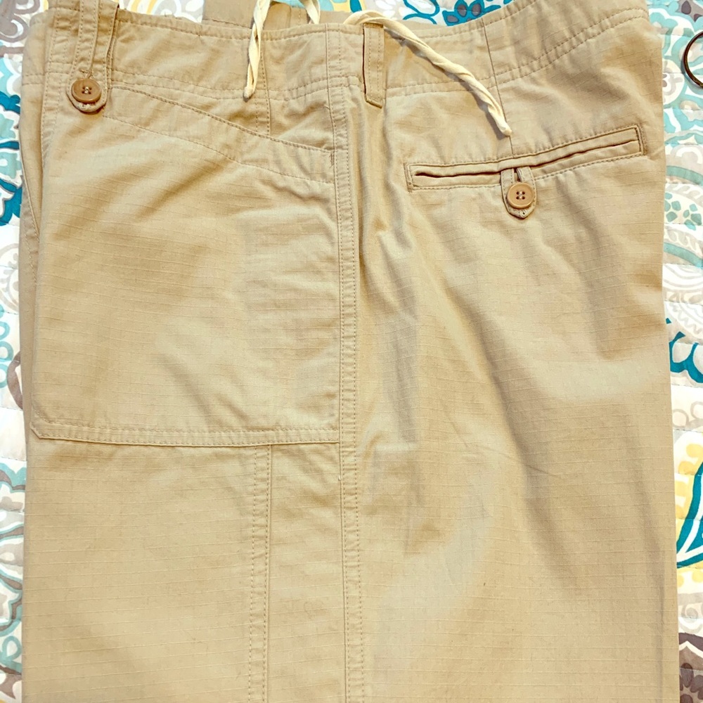 DKNY linen blend wide leg capris COMFY & CLASSY